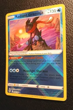 Pokemon TCG Radiant Greninja Astral Radiance 046/189 Holo Radiant Rare, NM - Image 5