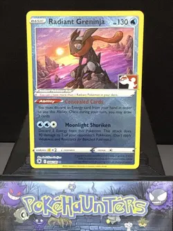 Pokemon Card Radiant Greninja 046/189 Prize Pack Astral Radiance Holo LP - Image 1