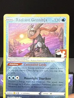 Pokemon Card Radiant Greninja 046/189 Prize Pack Astral Radiance Holo LP - Image 2