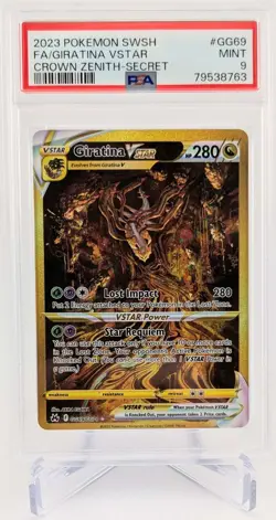 2023 Pokemon SWSH FA/Giratina VStar Crown Zenith Secret #GG69 PSA 9 MINT - Image 1