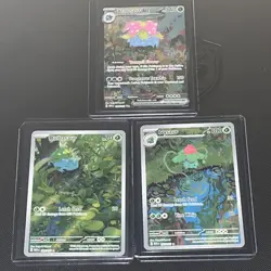 Pokemon SV:151 Bulbasaur 166/165, Ivysaur 167/165, & Venusaur Ex 198/165 - Image 1