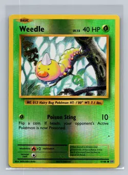 Pokemon XY - Evolutions #5/108 Weedle Reverse Holo Common - Image 1