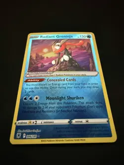 Radiant Greninja 046/189 Radiant Rare Astral Radiance Pokemon TCG Holo NM - Image 3