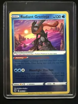 Radiant Greninja 046/189 Radiant Rare Astral Radiance Pokemon TCG Holo NM - Image 5