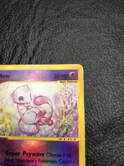 B6 REVERSE HOLO Mew 55/165 Pokemon EX Expedition E-READER TCG Holographic Rare - Image 3