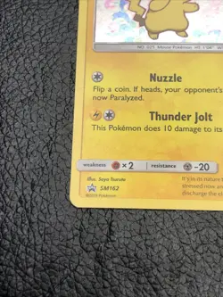 B6 Pokemon Team Up Pikachu Holo Black Star Promo SM162 - Image 5