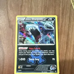 Pokemon Team Aqua's Sharpedo 21/34 Double Crisis Reverse Holo Rare 90 HP - Image 1
