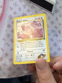 Koga's Ditto HOLO RARE 10/132 Gym Challenge VINTAGE 2000 Pokemon TCG - Image 3