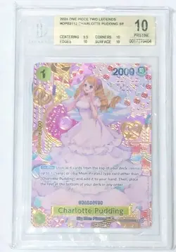 Charlotte Pudding SP OP03-112 One Piece TCG OP08 Two Legends BGS Pristine 10 - Image 3