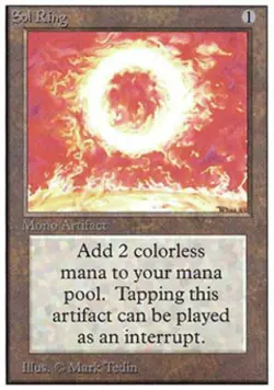 MTG English Sol Ring Medium Play Normal Unlimited - Image 1