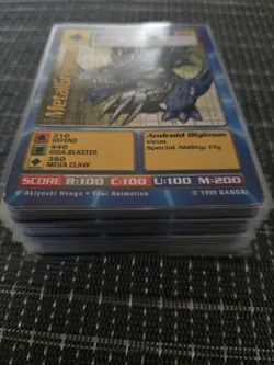 Complete 54 Card Vintage Digimon Battle Series 1 Set Gatomon Piedmon Boltmon +++ - Image 1