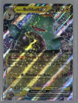 Iono's Bellibolt ex 2025 Pokemon TCG #053/159 Sv09 Journey Together Double Rare - Image 1