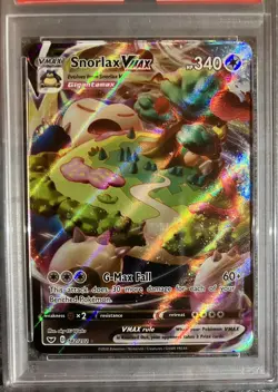 Pokemon TCG Snorlax Vmax Sword & Shield Base 142/202 PSA 10 - Image 3