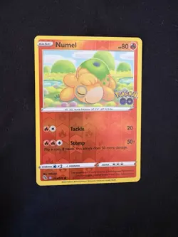 Numel (Peelable Ditto) Common Pokemon GO 013/078 NM Reverse Holo - Image 1
