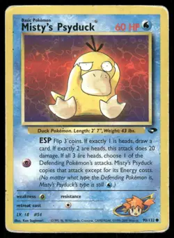 Pokemon Tcg Misty's Psyduck #90 Pokemon Gym Challenge HP - Image 1