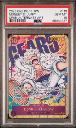 2023 One Piece Luffy OP05-119 SEC Alternate Art PSA 10 - Image 1