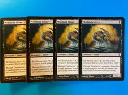 MTG 4x Mindlash Sliver Time Spiral Modern Pauper Magic the Gathering Card x4 LP - Image 1