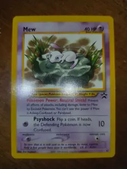 Pokemon Mew Card 47 Promo Black Star Wizards of the Coast Near Mint - Image 1