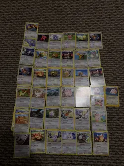 Pokemon TCG 43 Card Lot - Colorless, Basic/Stage 1 - Clefairy, Girafarig - Image 1