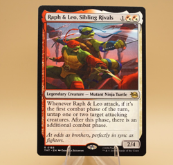 Raph & Leo, Sibling Rivals | 166 | Rare | Regular | TMNT | Store Promo Eligible - Image 1