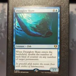 Magic: The Gathering Deepglow Skate Commander Masters Blue Rare Fish 3/3 - Image 1