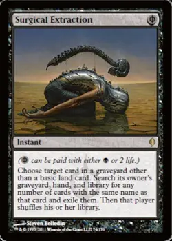 [1x] Surgical Extraction Slight Play, English New Phyrexia MTG Magic - Image 1
