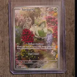 Pokemon Sprigatito 196/193 Sv02: Paldea Evolved Illustration Rare Holo - Image 1
