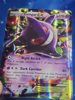 Pokemon Gengar EX 34/119 Ultra Rare Holo XY Phantom Forces 2014 - Lp - Image 2