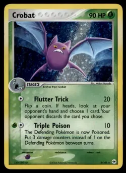 2004 EX - Hidden Legends Crobat Stage 2/Rare Holo #3 - Image 1