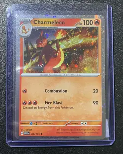 Pokemon TCG Charmeleon Scarlet & Violet Promo Cosmos Holo-151 005/165 NM - Image 1