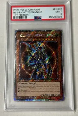 2024 1st Ed Black Luster Soldier – Envoy of the Beginning EN132 PSA 9 Yu-Gi-Oh! - Image 1