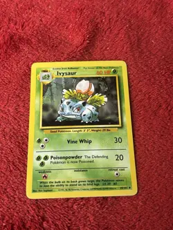 Ivysaur 030/102 Base Set Regular Wotc Pokemon Card Lp - Image 1