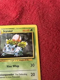 Ivysaur 030/102 Base Set Regular Wotc Pokemon Card Lp - Image 2