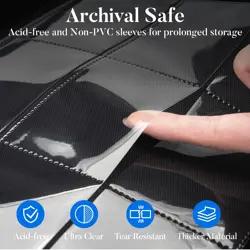 Premium 9 Pocket Card Binder for 360 Cards, Fabmaker PU Cover Trading Card Bi... - Image 4