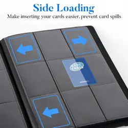Premium 9 Pocket Card Binder for 360 Cards, Fabmaker PU Cover Trading Card Bi... - Image 5