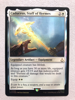 Mtg Carte Magic Assassin's Creed Caduceus Staff of Hermes English FOIL NM - Image 1