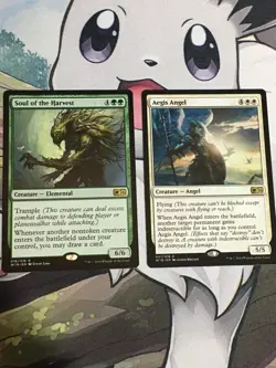 C5146 MAGIC GATHERING MTG W16 SOUL OF THE HARVEST AEGIS ANGEL RARE NM - Image 1