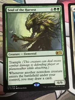 C5146 MAGIC GATHERING MTG W16 SOUL OF THE HARVEST AEGIS ANGEL RARE NM - Image 2