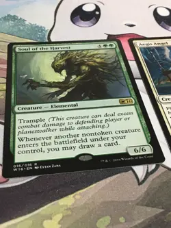 C5146 MAGIC GATHERING MTG W16 SOUL OF THE HARVEST AEGIS ANGEL RARE NM - Image 3