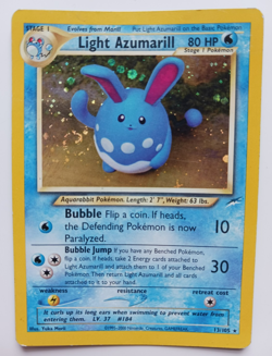 Light Azumarill Pokemon Card Holo WOTC 13/105 Neo Destiny Rare Vintage 2002 LP - Image 1