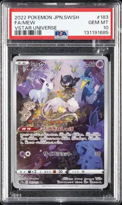 2022 POKEMON JPN SWORD & SHIELD VSTAR UNIVERSE #183 FULL ART/MEW PSA 10 - Image 1