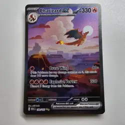 Pokemon TCG Charizard EX Scarlet & Violet 151 Card 199/165 English Edition - Image 1