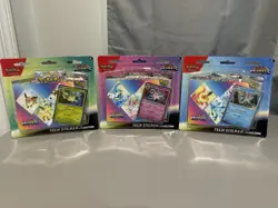 LOT OF 3 - Pokemon TCG SV Prismatic Evolutions Tech Sticker Collection Art Set - Image 1