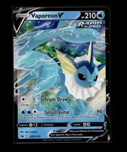 Pokemon TCG Vaporeon V SWSH150 Sword & Shield Holo Black Star Promo NM - Image 1