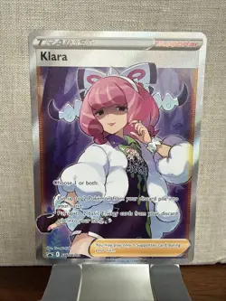 Pokemon TCG Klara Trainer SWSH302 Black Star Promo Full Art - Image 1