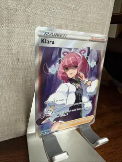 Pokemon TCG Klara Trainer SWSH302 Black Star Promo Full Art - Image 2