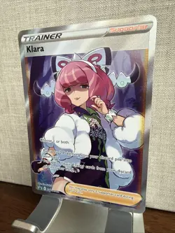 Pokemon TCG Klara Trainer SWSH302 Black Star Promo Full Art - Image 3