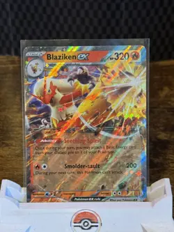 Blaziken EX 024/159 Double Rare Pokemon TCG - Journey Together Set - Pack Fresh - Image 2
