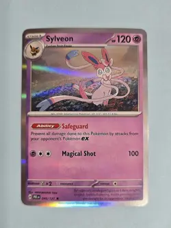 2025 Sylveon 40/131 - Holo Rare - Prismatic Evolutions PRE - MINT Pokemon TCG - Image 1