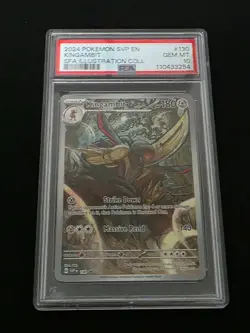2024 POKEMON SVP EN-SV BLACK STAR PROMO #130 KINGAMBIT PSA 10 - Image 1
